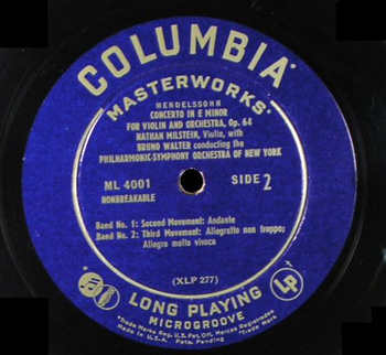 Columbia LP label
