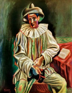 Picasso Pierrot painting