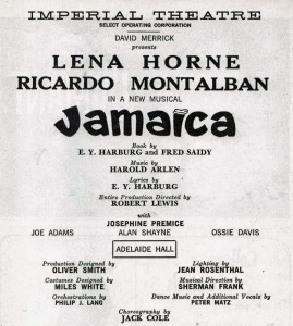 Jamaica Playbill title page